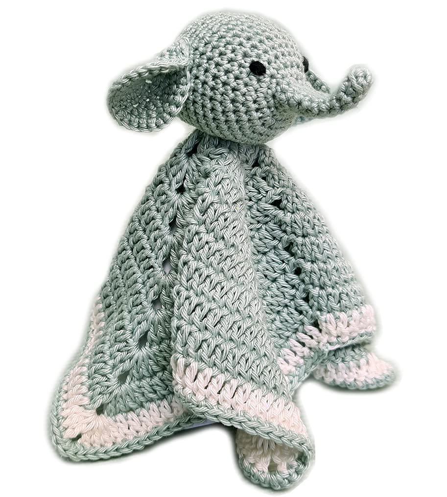 Hardicraft Crochet Crochet Set to Make Yourself with Instructions and Material Dummy Cloth Elephant in Grey, Diameter Approx. 28 cm