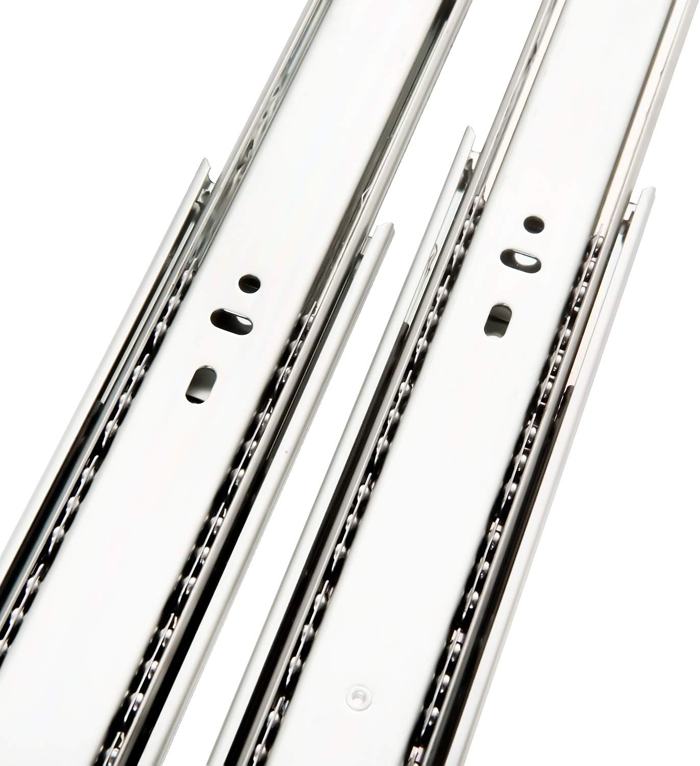 6 Pair of 18 Inch Hardware Full Extension Side Mount Ball Bearing Sliding Drawer Slides - - 