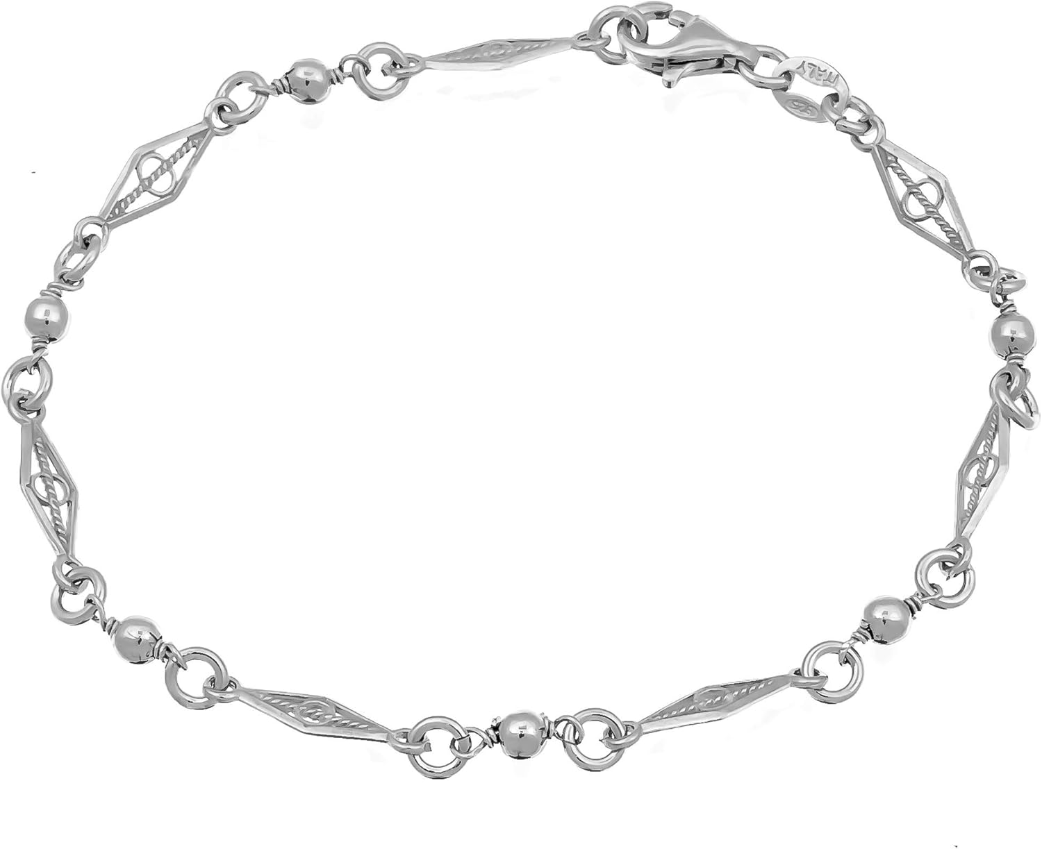 Lumarigold 925 Sterling Silver Bracelet Amazon.co.uk Jewellery