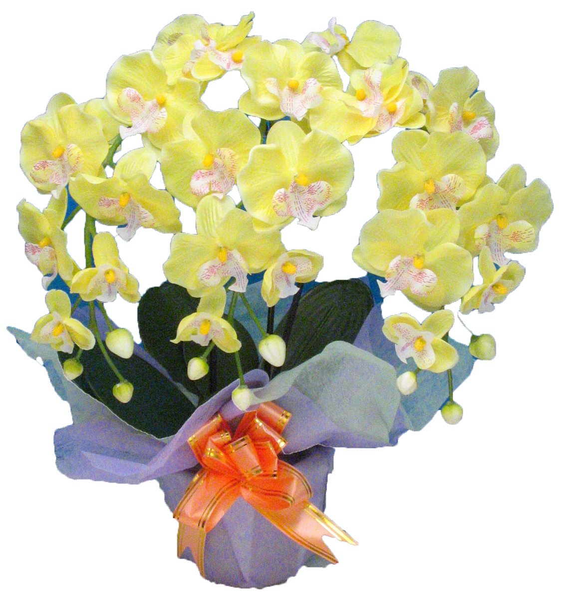 光触媒 枯れない胡蝶蘭 3本立 (造花) 黄商品画像