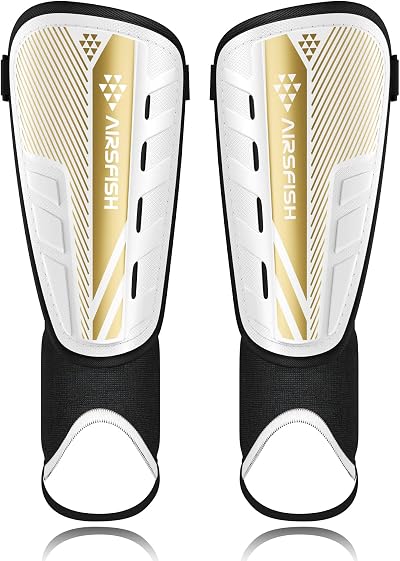 AirsFish CE Shin Pads Kids Football Shin Guards with Ankle Protection