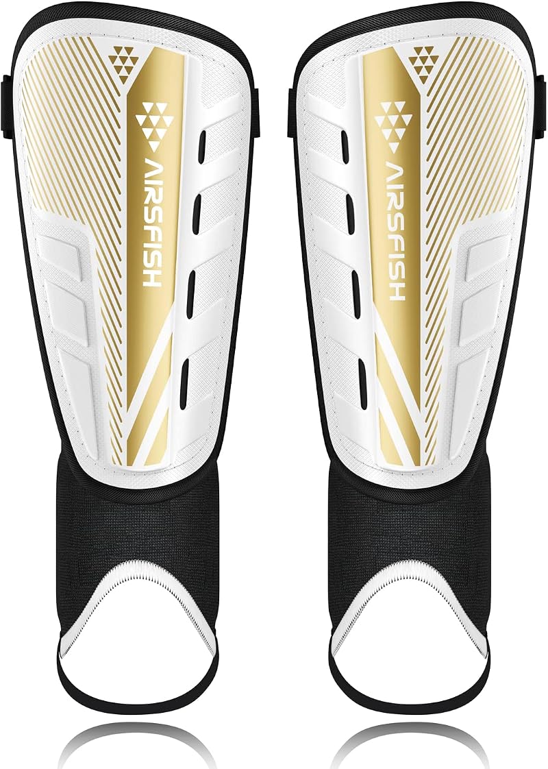AirsFish CE Shin Pads Kids Football Shin Guards with Ankle Protection