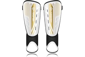 Upgraded Soccer Shin Guards for Kids Youth Adults, CE Certified AirsFish Shin Guard Sleeves Protection Gear for Boys Girls Soccer Games EVA Cushion Reduce Shocks and Injuries