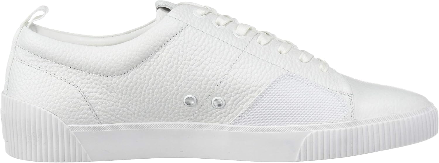 hugo boss white leather sneakers