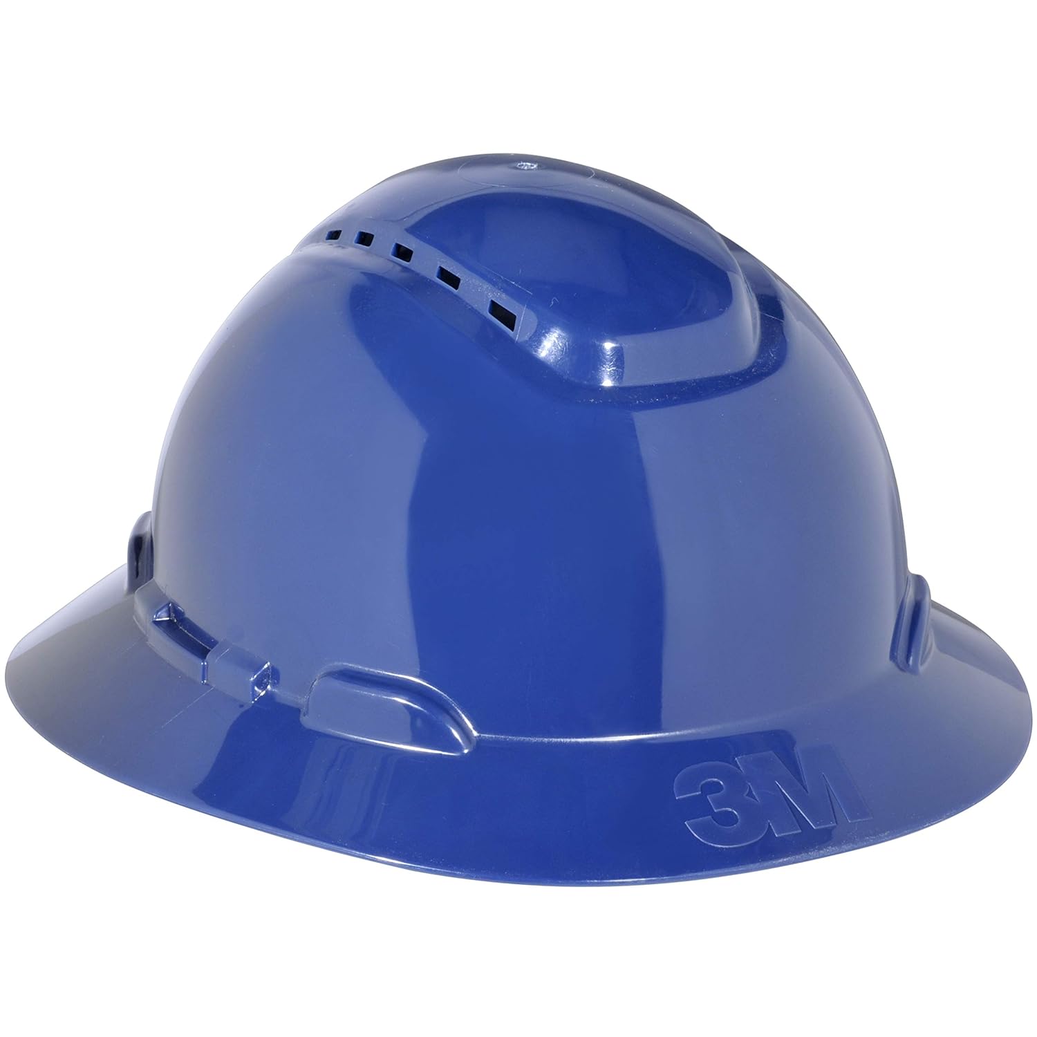 3M Full Brim Hard Hat H-810V, Navy Blue 4-Point Ratchet Suspension, Vented: Hardhats: Industrial & Scientific