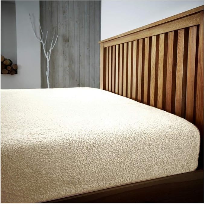 Hendem® Teddy Bear Extra Deep Fitted Sheet Warm Plush And Cosy Deep