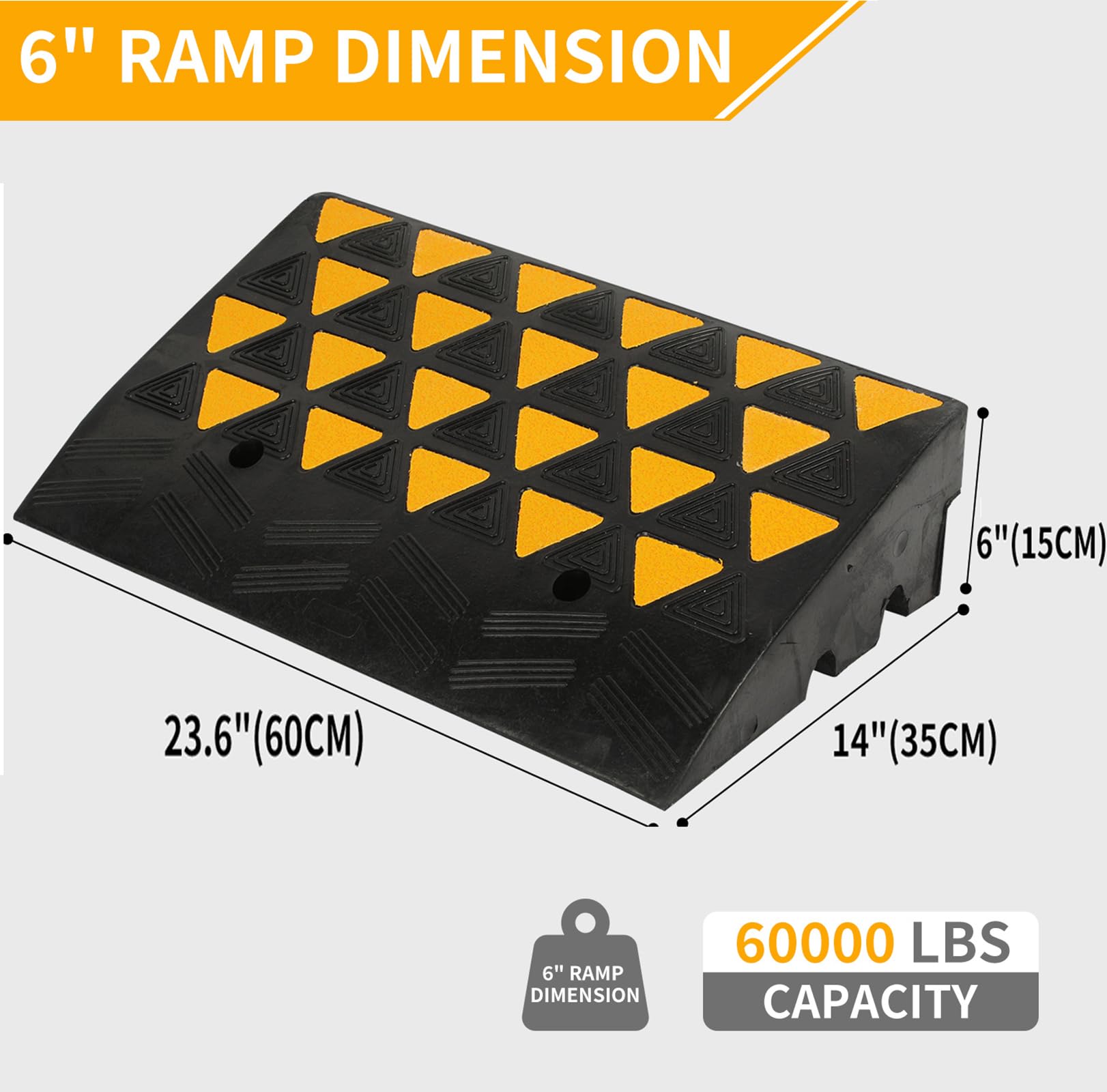 6 Inch Ramp Mua Rubber Curb Ramp 6