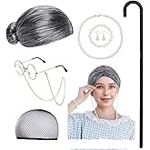 choyaxo Old Lady Costume 100 Days of School Costume