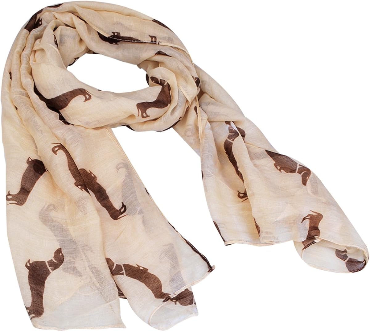 Fashion 9 Color Animal Dachshund Dog Print Scarf Pashmina Women Scarves Gift