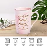 Joymaking World's Best Mum Pink Marble Ceramic Coffee Cup 14Oz Gift view 7