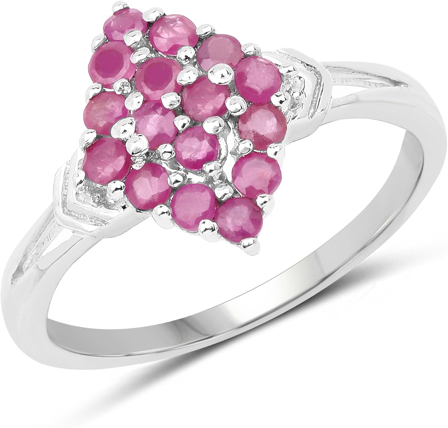 925 Sterling Silver Genuine Ruby Ring (0.72 Carat) Size 8 Amazon.ca