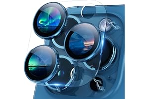 Actgan Design for iPhone 15 Pro/iPhone 15 Pro Max Camera Lens Protector, [Full Coverage] [HD Night Shooting] 9H Tempered Glass Clear Acrylic Screen Camera Cover for iPhone 15 Pro Max Blue