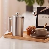 VonShef 3 Cup Cafetiere Stainless Steel 350ml Double Walled French Press view 2