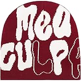 HH HOFNEN Beanie Hat for Women Y2K Knit Skull Cap MEA Culpa Beanie Winter Hat Slouchy Warm Hat Men