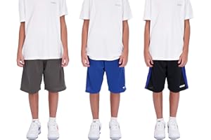 Hind Boys Shorts for Kids 3-Pack Basketball Shorts for Boys Basketball and Sports