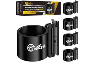 Onesnt 5 Pack E-Track Tool Holders|E Track Accessories for Enclosed Trailer to Heavy Duty Tool Holder |E Track/X Track Tool Hangers to Keep Rakes,Shovels, Broom|E Track Shovel Holder for Truck