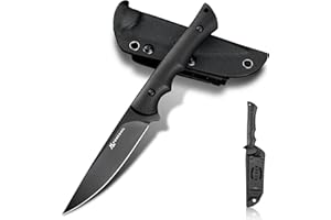 FORESAIL Fixed Blade Knife,3.86inch DC53 Steel Blade and G10 Handle,with Kydex Sheath,Fixed Blade EDC Tactical Knife for Men Women, Outdoor Hunting Hiking Survival Camping Knives.