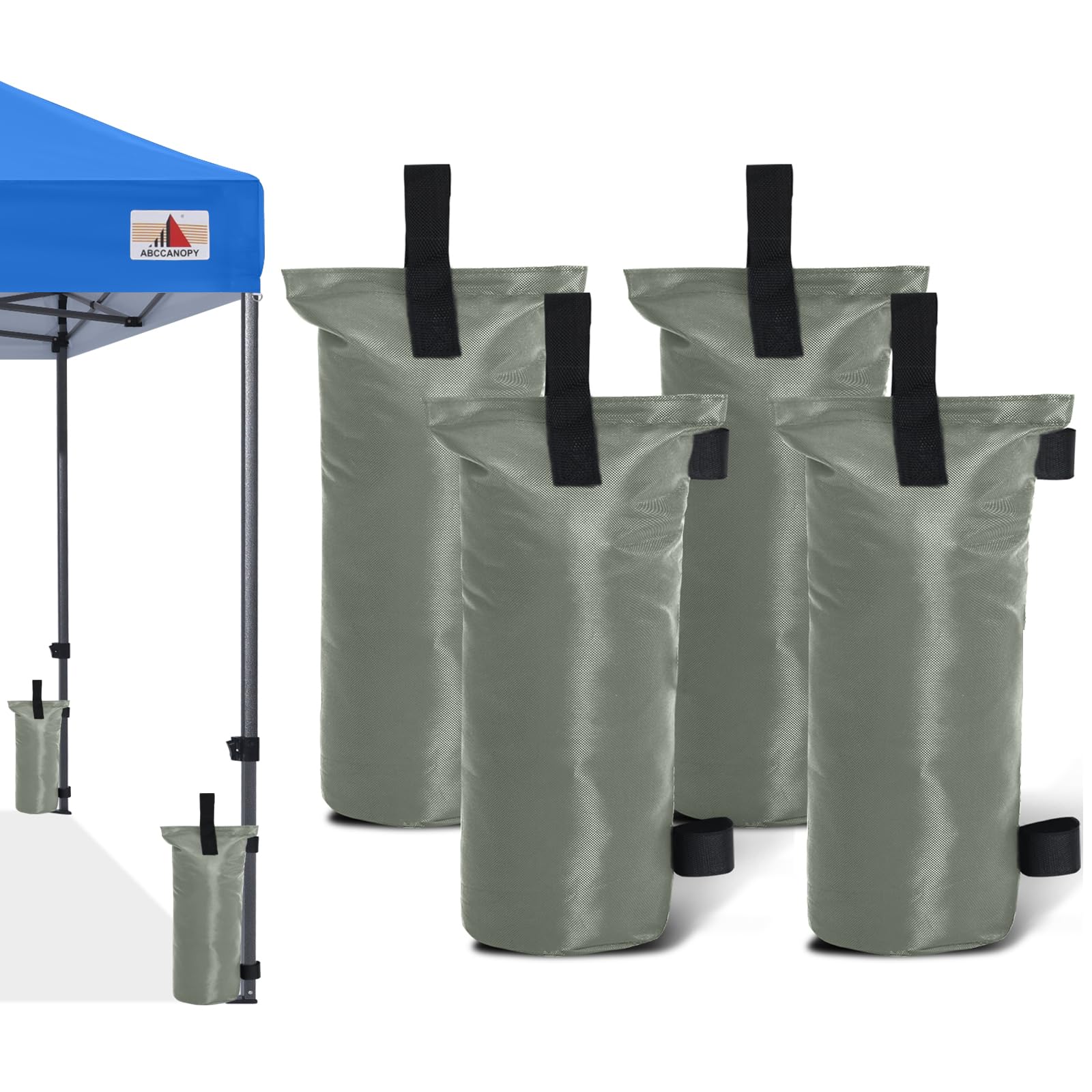ABCCANOPY Gazebo Weight Bags 4 Pack Industrial Grade Sand bags (Gray)