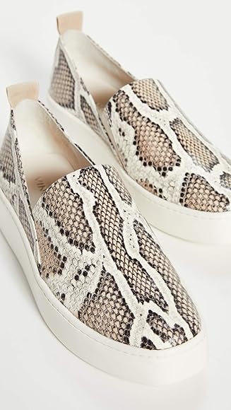 vince saxon leather sneakers