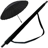 Golf Umbrella - 24 Ribs Sturdy Windproof Umbrella, Durability Tested 10,000 Times, High Grade and Easy Carrying for Travel - Rain & Sun Umbrella
