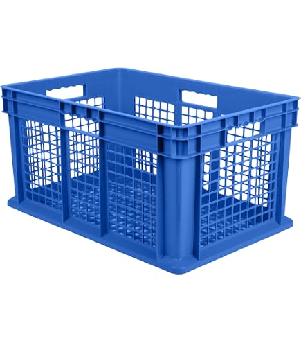 Hudson Exchange Aufbewahrungsbehälter Stapelbar – 24,9x15,2x12,7 Cm, Kunststoff, In Stein-Optik, Mit Griffen, Made In USA