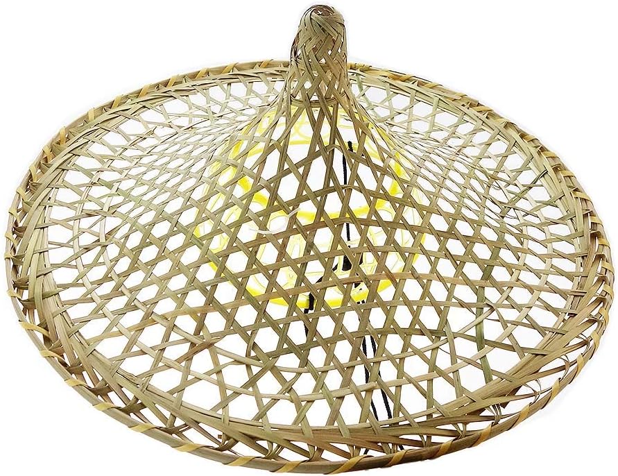 SUNNYHILLChinese Handmade Natural Hollow Out Lattice Bamboo Braid Cap