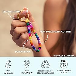 Made by Nami Boho Keychain with Gold Keyring for