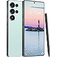 VVJ I25 Ultra 5G Unlocked Phones, Built in Pen, 7000mAh Long Battery Life Smartphone, 6.99" HD Screen Unlocked Cell Phone, 8+256GB Phone Android14, Face ID/Fingerprint Lock/Dual SIM/GPS (Cyan)