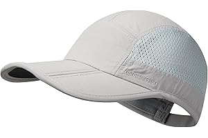 GADIEMKENSD Mens Folding Outdoor Hat Long Brim UPF 50+ Sun Protection