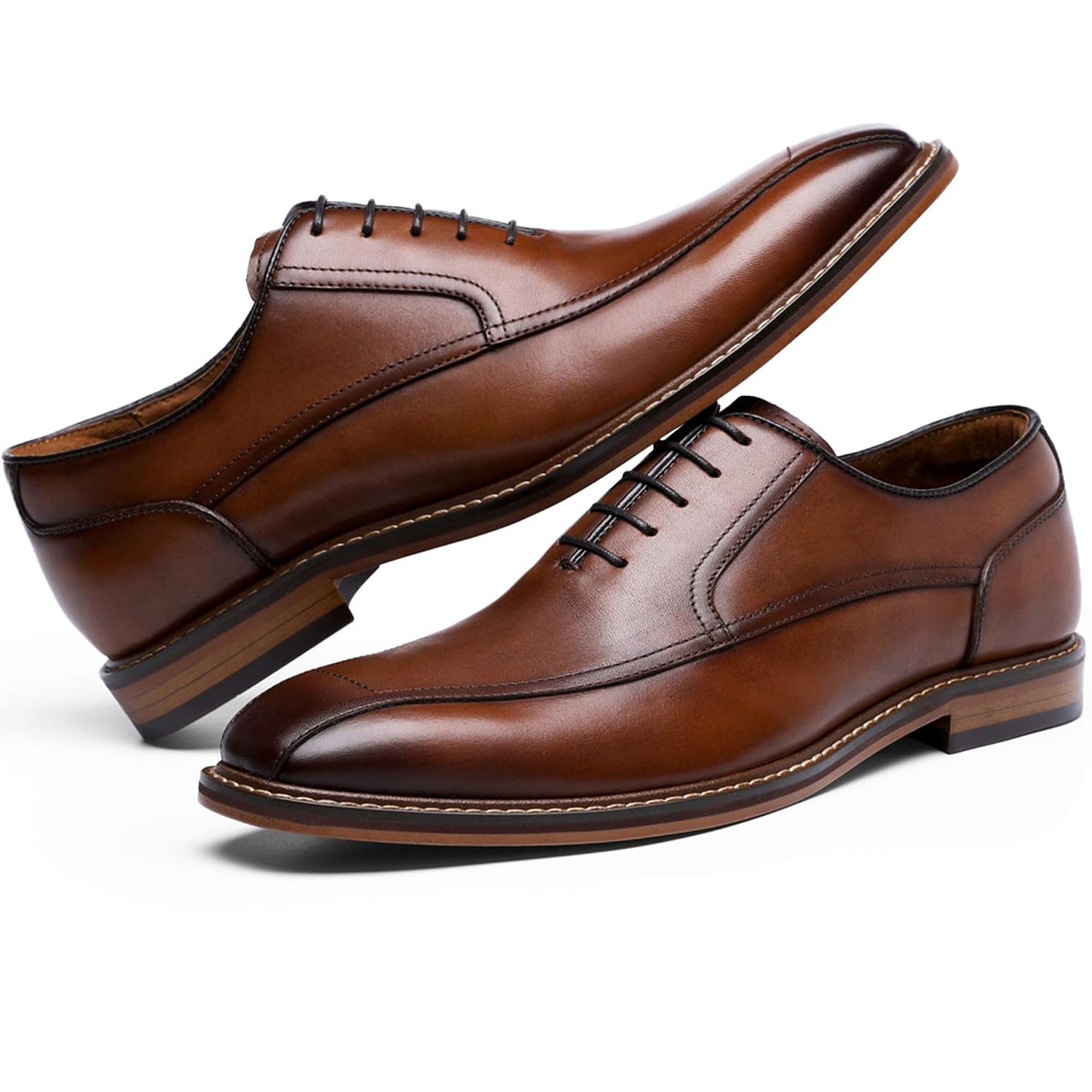 DESAI retrò Scarpe Stringate Basse Oxford Uomo Marrone/Nero Scarpe  urban-earth.co.uk