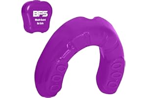BFS IMPEX Sports Mouth Guard for Kids,Youth,Boys,Girls,Child Teen Mouthguard with Case (BPA Free) for Boxing, Martial Arts,MMA Karate,Lacrosse,Football,Soccer and All Contact Sports (Purple)