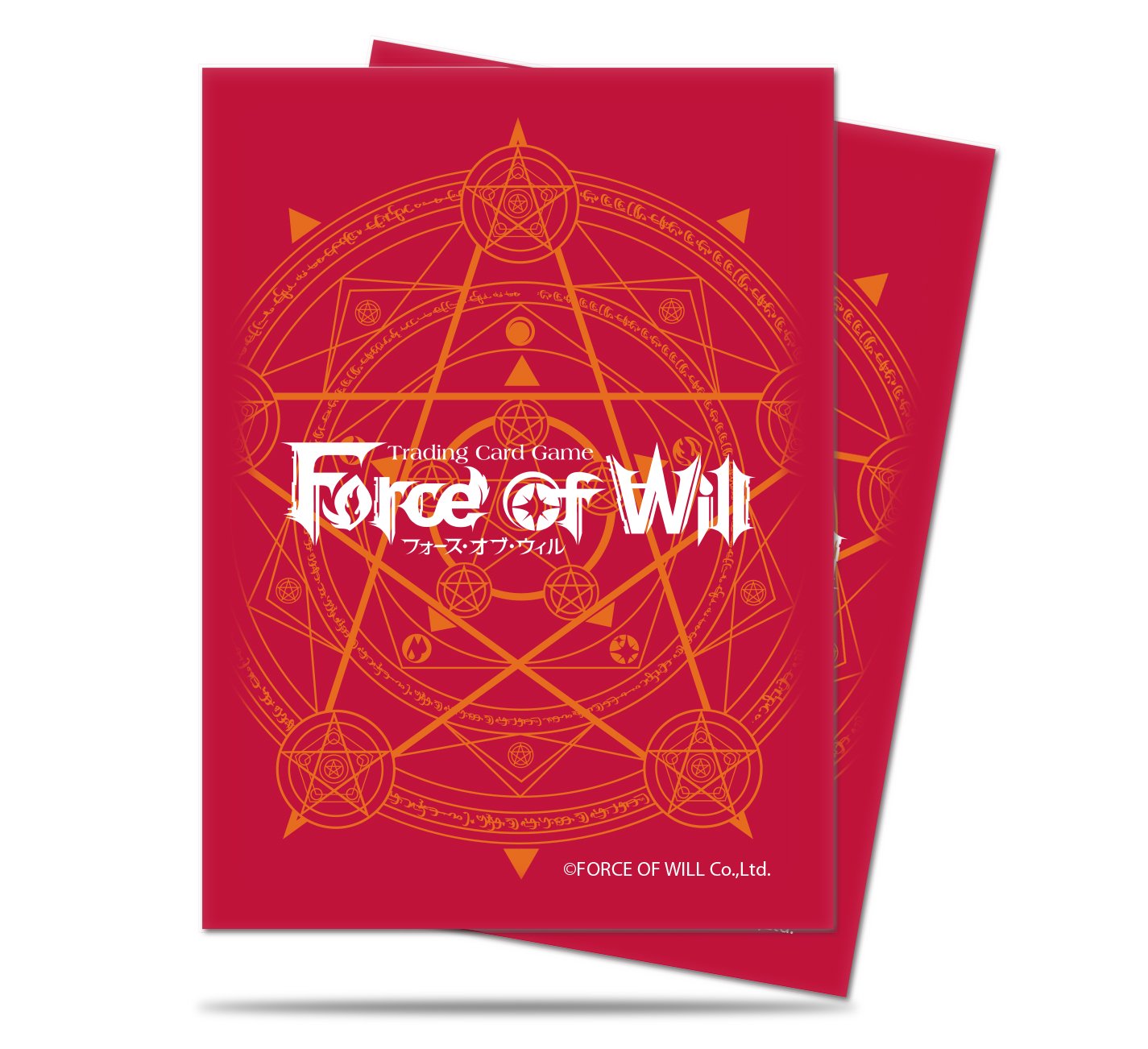Force Of Will – 65 – Card Protectors Sleeves – Maximum Protection Standard Card Game Force of Will Red