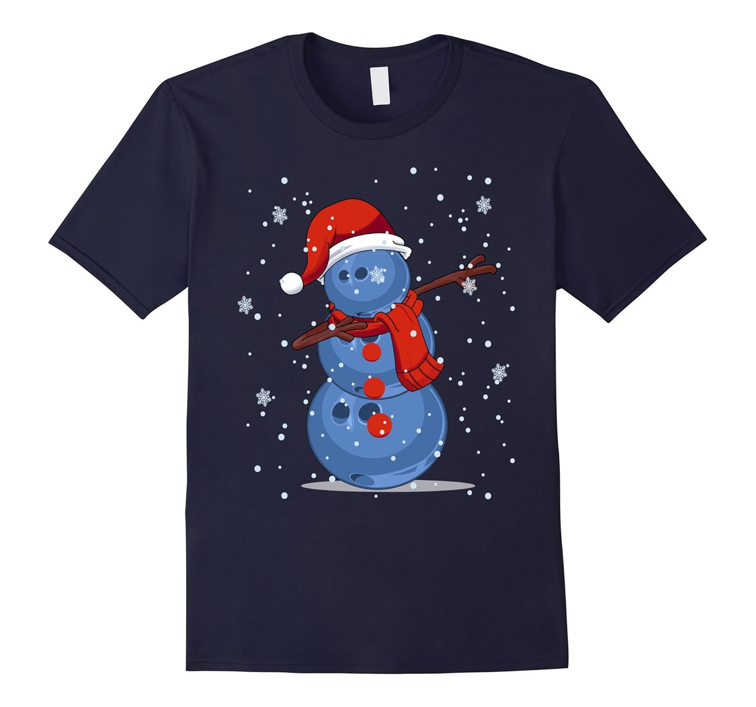 Dabbing Snowman bowling shirt Christmas-ANZ