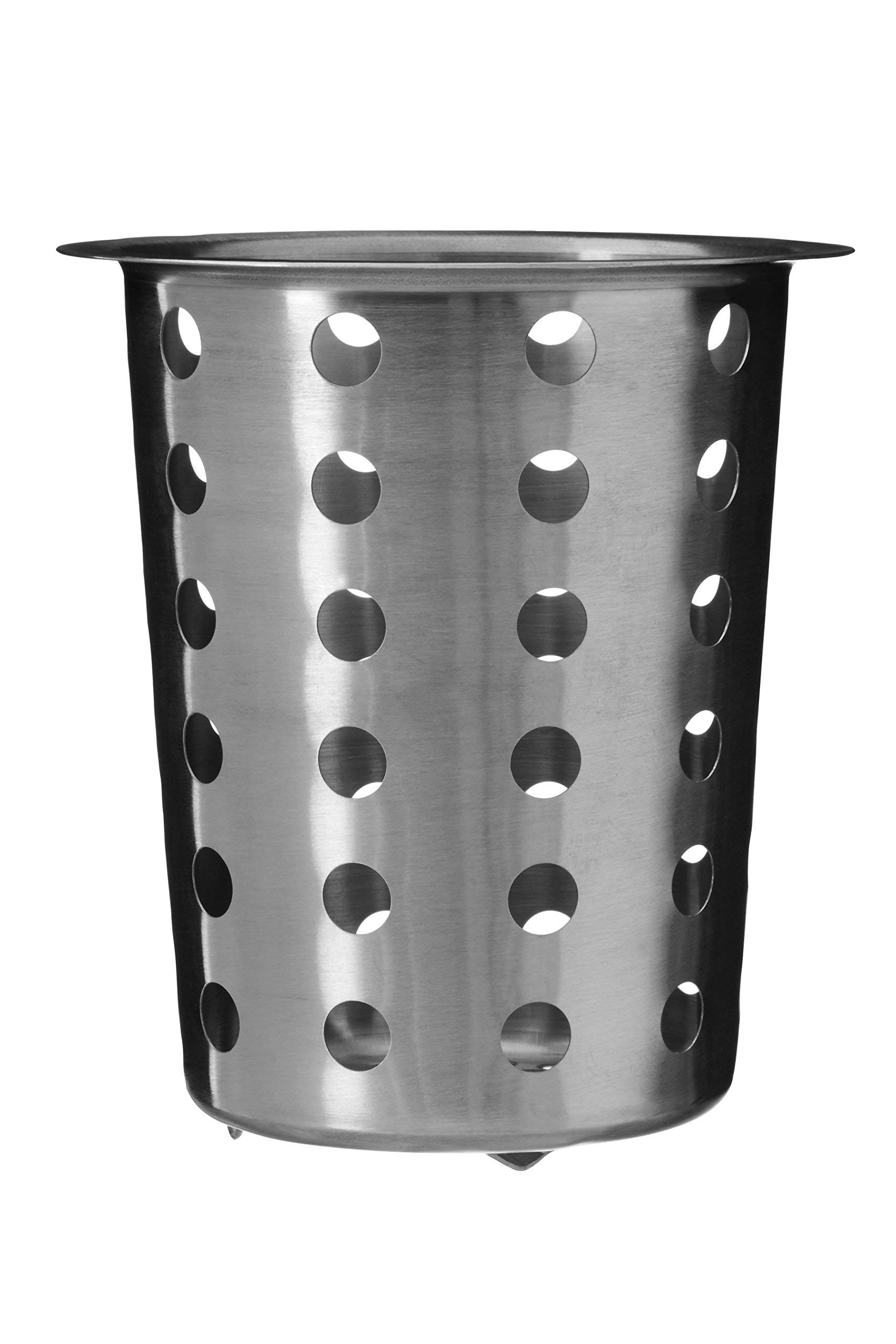 Premier Housewares Cutlery Caddy, 12 cm - Brushed Stainless Steel, Silver