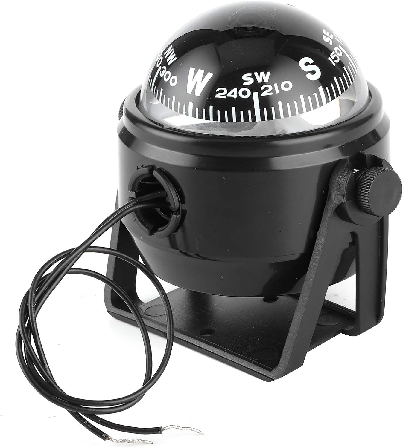 LED Compass For Boat, 12V LED Sea Marine Electronic Digital Compass Dash Mount Flush Boat Yacht Ship Navigation Compass ABS for Sail: Automotive