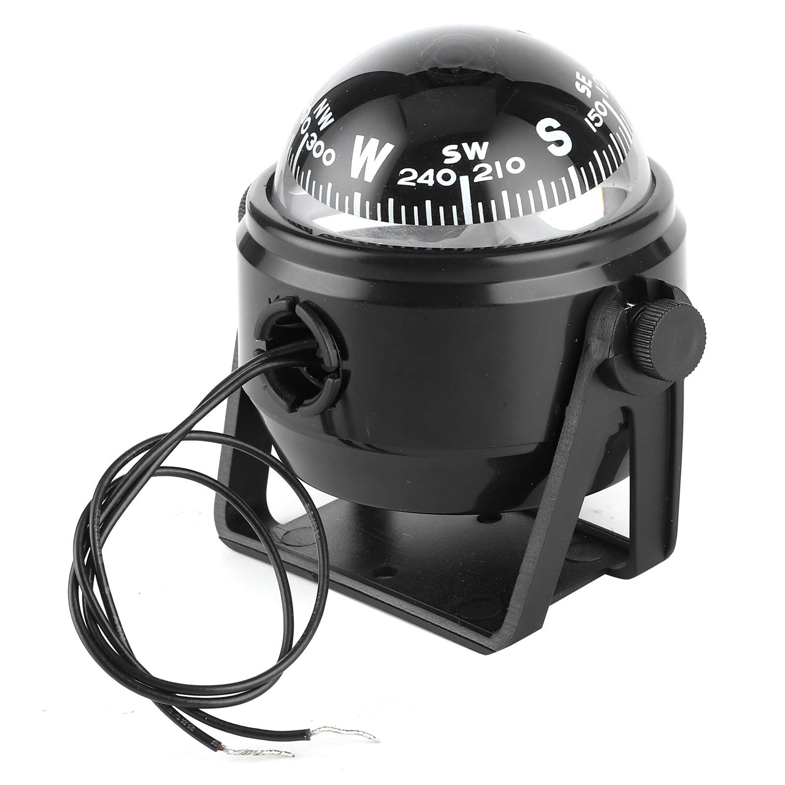 LED Compass For Boat, 12V LED Sea Marine Electronic Digital Compass Dash Mount Flush Boat Yacht Ship Navigation Compass ABS for Sail