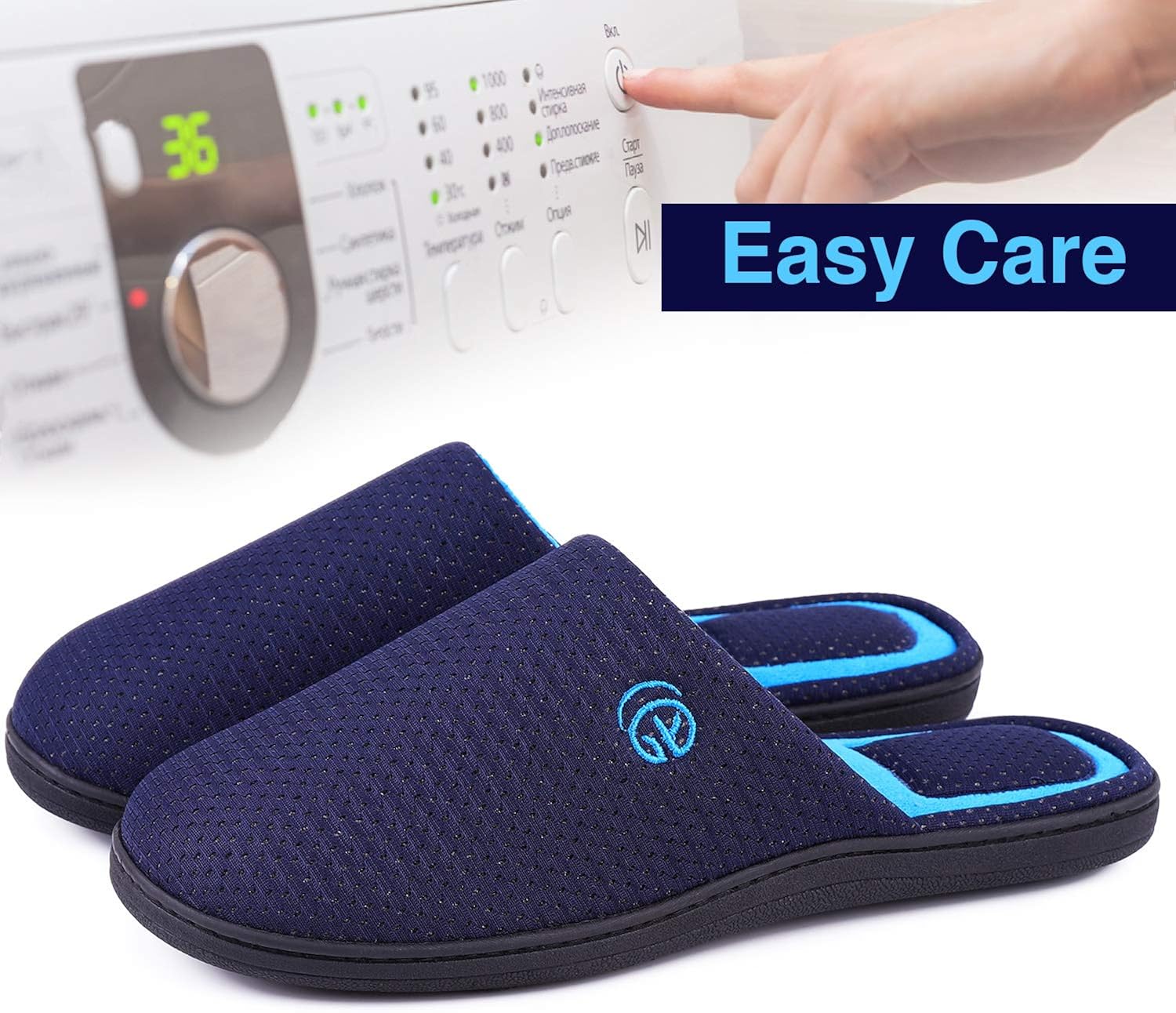 mens slip on slippers with rubber soles