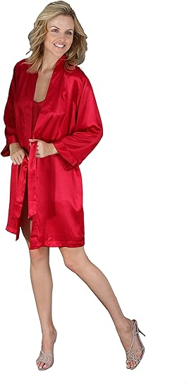 silk nightie and dressing gown