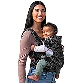 Infantino Flip 4-in-1 Baby Carrier Convertible Ergonomic, Black Leopard | Grows with baby from 8-32 lbs. Adjustable fit. Ergonomic hands-free carrying for everyday adventures. Registry Gift