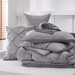 Bedsure Mint Green Comforter Set Queen - Bed in a