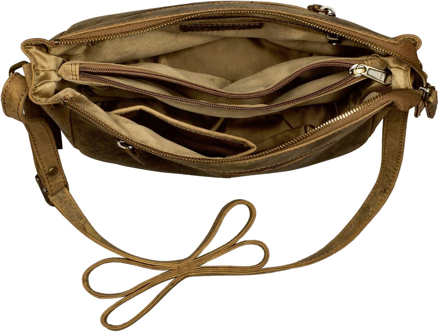 STILORD "Bella" Handbags Women Small Leather Vintage Crossbody Shoulder Bag Ladies for Going Out Classic Evening Bag Tote Bags Genuine Leather Colour:Middle Brown - Image 5