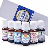 Best Blends Set of 6 100% Pure, Best Therapeutic Grade Essential Oil - 6/10mL (Breathe, Good Night, Head Ease, Muscle Relief, Stress Relief, and Health Shield)