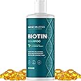 Volumizing Biotin Shampoo for Thinning Hair - Thin Hair Shampoo with Peppermint Argan and Essential Oils for Hair Care - Vegan Sulfate Free Shampoo for Damaged Dry Hair Paraben and Cruelty Free (Mint)