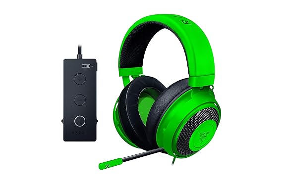 Razer Kraken Tournament Edition Green - Kabelgebundenes Esports Gaming-Headset mit voller Audio-Steuerung in Grün