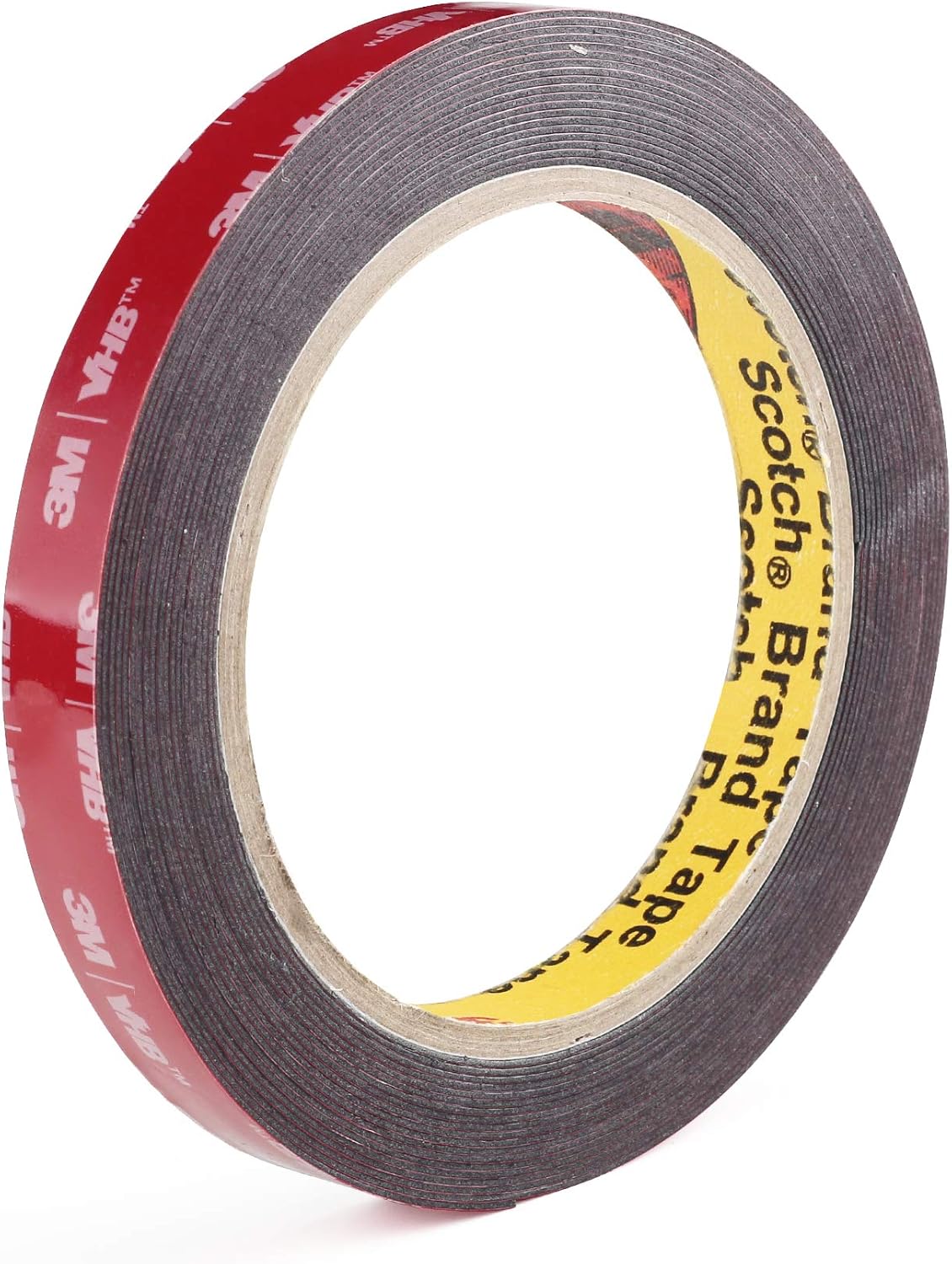 Double Sided Tape 3M VHB Mounting Tape 1/2 Inch x 18 Feet Length Heavy Duty Waterproof Black Foam Tape for Home Office Automotive Decorations and LED Strip Lights (3M492913) : Office Products