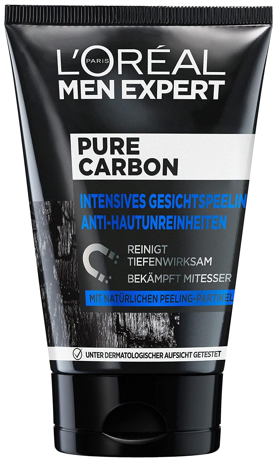 L'Oréal Paris Men Expert peeling for the face, impure skin, facial cleansing for men, pure carbon face peeling anti-blemishes, 1 x 100 ml