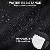 FunChaos Black Waterproof BBQ Apron for Men Dad Adjustable Pockets Grilling view 4