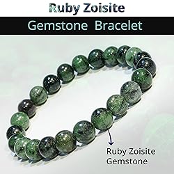 Ruby Zoisite Crystal Bead Bracelet – Healing