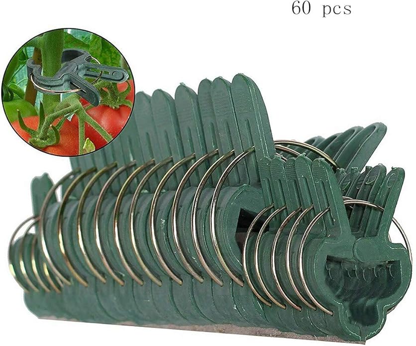 Garden Plant Support Clips, Gardening Gentle Plant & Flower Lever Loop Gripper Clamps