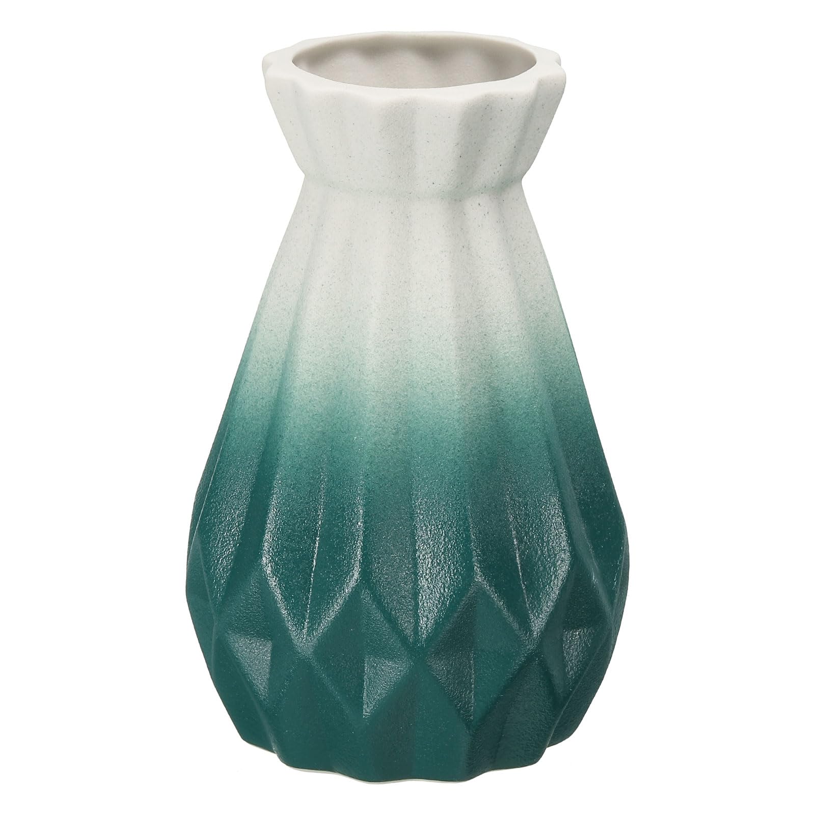 PATIKIL Flower Vase, Ceramic Vases for Flowers Minimalist Floral Vases Flower Arrangement Table Centerpieces for Home Room Decor, Gradient Dark Green